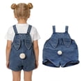 thumbnail image 4 of Girls Jumpsuit Sleeveless Denim Overalls with Bunny Ear Easter Summer Clothes for Girls Fashion 12-18 Months, 4 of 8