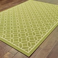 thumbnail image 4 of HomeRoots 507416 8 x 11 ft. Green Geometric Stain Resistant Indoor & Outdoor Rectangle Area Rug, 4 of 5