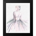 thumbnail image 2 of Parker, Jennifer Paxton 20x24 Black Modern Framed Museum Art Print Titled - Watercolor Ballerina I, 2 of 5