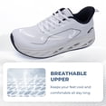 thumbnail image 6 of AOV Womens Wide Toe Box Walking Shoes Arch Support Plantar Fasciitis Tennis Sneakers Casual Athletic Running Shoes WhiteBlack Size 8.5, 6 of 6