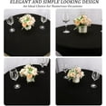 thumbnail image 4 of 4 Pack 5FT Round Spandex Tablecloth 60 Inch Black Stretchable Table Cover Washable and Wrinkle Resistant Table Cloth, Fitted Round Table for Wedding, Banquet, Birthday, Party, Restaurant (Black), 4 of 7