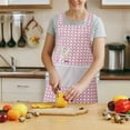 thumbnail image 5 of SLYNSHome Floral Aprons with Pocket,Womens Aprons Waterproof Adjustable Cooking Aprons for Kitchen Gardening and Salon - Pink, 5 of 6