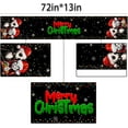 thumbnail image 3 of Merry Christmas Table Runner Jack Skellington and Sally Birthday Party Decoration Home Kitchen Dining Room Deocr (Black, 13" x 72"), 3 of 5
