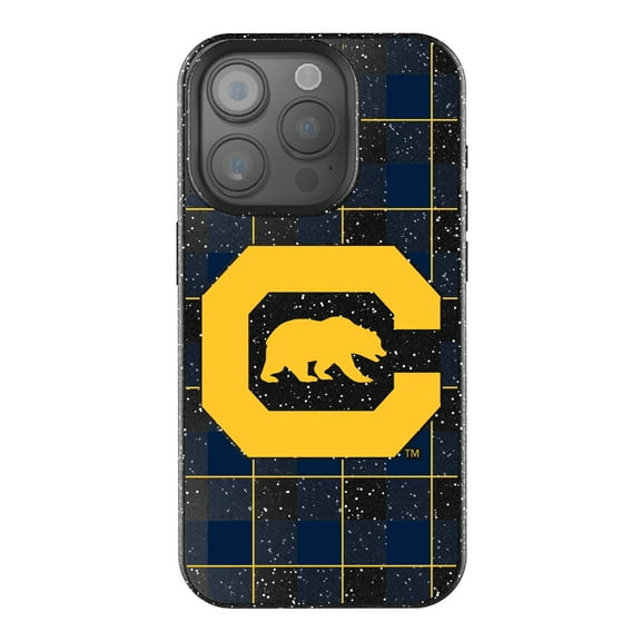 Keyscaper Cal Bears Plaid Bling iPhone Case