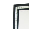 thumbnail image 2 of Espejo Decorativo De Pared Benzara Inc Con Corte De Diamante Plateado Y Negro, 2 of 2