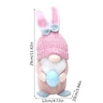 thumbnail image 2 of adviicd Easter Decoration Ornaments Rabbit Plush Doll Rudolph Doll, 2 of 5