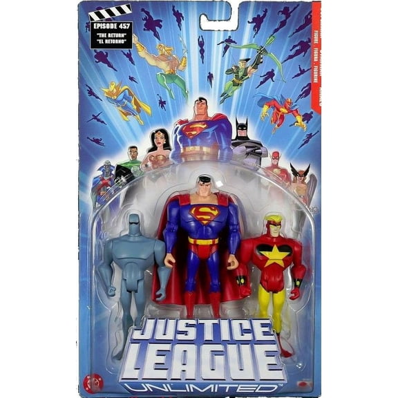 Justice League Series 2 Superman, Starman & Amazo Action Figure 3-Pack