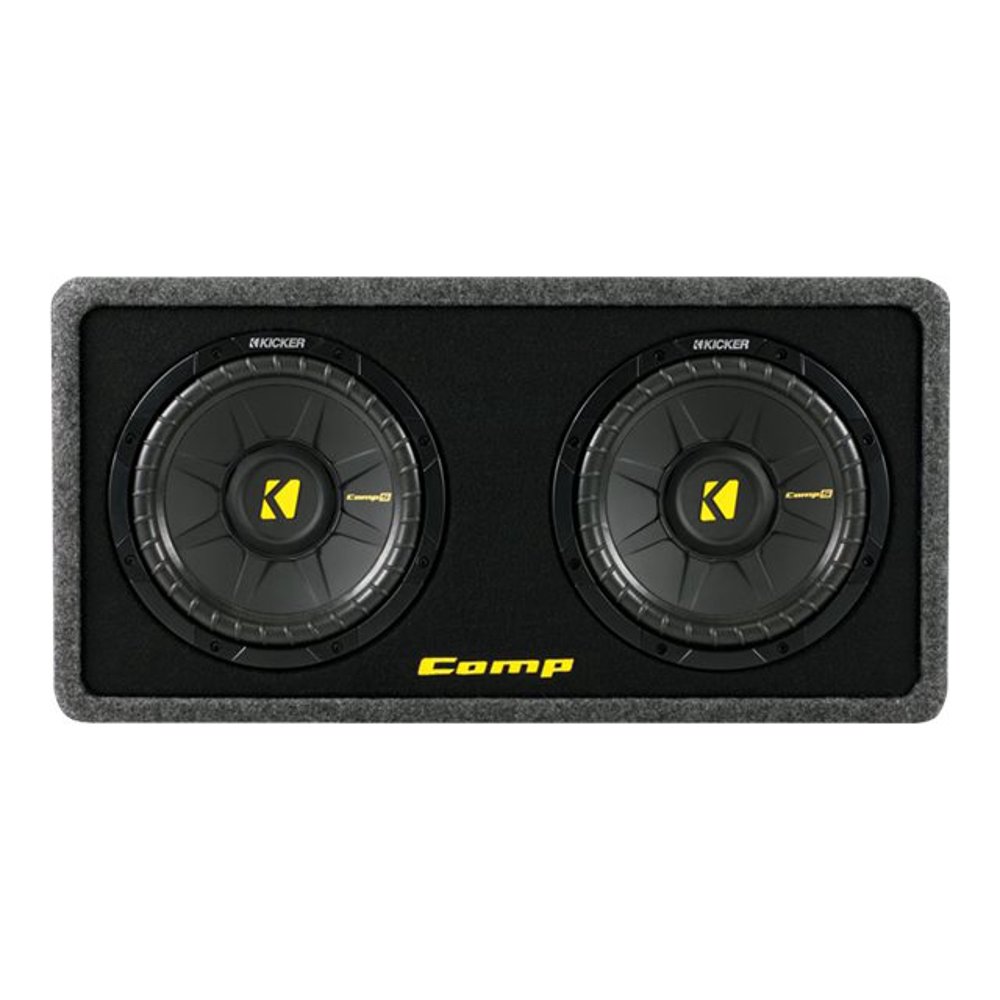 Kicker 10 Inch 1200 Watt Dual Loaded Car Audio Subwoofer Enclosure