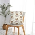 thumbnail image 7 of Wukai Flower Chicken Premium Polyester Fleece Pillow Covers with Hidden Zipper Closure,Luxuriously Soft and Durable-12"x12", 7 of 7