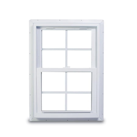 70 Series Double Hung Fin Vinyl Window with Grilles