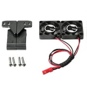 Wesracia Twin Car TRX4 RC Fans Radiator For 1/10 -4 Cooling RC Car Part Parts Helicopter