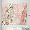 thumbnail image 1 of Marble Tapestry, Abstract Digital Illustration of Waves Marbling Forms Watercolor Effect, Fabric Wall Hanging Decor for Bedroom Living Room Dorm, 5 Sizes, Blush Grey Yellow Brown, by Ambesonne, 1 of 1