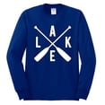 thumbnail image 2 of Wild Bobby, Lake Cross Paddles, Men Long Sleeve Shirt, Royal, Small, 2 of 4