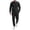 Black, variant on Babcutegg Mens Cable Knit Outfit 2-Piece Crewneck Pullover Sweatshirt and Jogger Pants Casual Set White Size 2XL