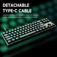 thumbnail image 3 of BAJEAL K71 Wired Mechanical Keyboard 71 Keys Gaming Keyboard with RGB Light Effect Blue Switch, 3 of 8