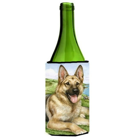 German Shepherd by Debbie Cook Wine Bottle Can cooler Hugger