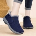 thumbnail image 5 of Gyexs Womens Snow Boots Ankle, Winter Shoes Women Size 9, Removable Footbed, Zip, Western, Open Toe, Outdoor Wear, Blue, Size 8, 5 of 8