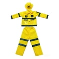 thumbnail image 5 of Kids' Unisex Firefighter Boy Dress up Clothes for Play 6-7 Years Boys Halloween, 5 of 5