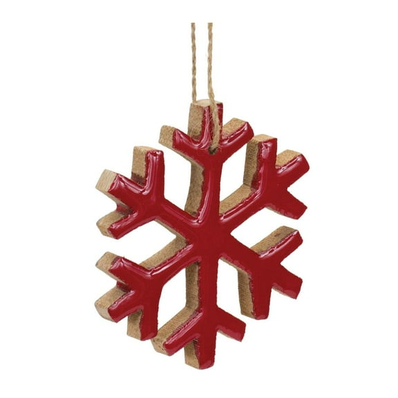 Melrose International LLC Snowflake Ornament (Set of 12) 4"H MDF