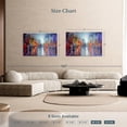 thumbnail image 4 of Elephant Stock City On The River Ii Wall Art - Horizontal Canvas Wall Art - Living Room Wall Decor - Abstract Canvas - Blue And Red Decor By Annette Schmucker - 48" x 32", 4 of 8