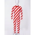 thumbnail image 3 of iEFiEL Kids Girls Christmas Candy Cane Costume Long Sleeve Striped Jumpsuit Gymnastics Unitard Festival Party Bodysuit Red 12, 3 of 7