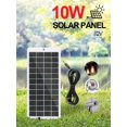 thumbnail image 2 of Panel Solar Cargador 12V Con Puerto 10W para Batería/cámara Seguridad 3.7V, 2 of 9