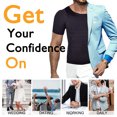 thumbnail image 3 of Men's Compression Shirt Undershirt Slimming Tank Top Workout Vest Abs Abdomen Slim Body Shaper, 3 of 7