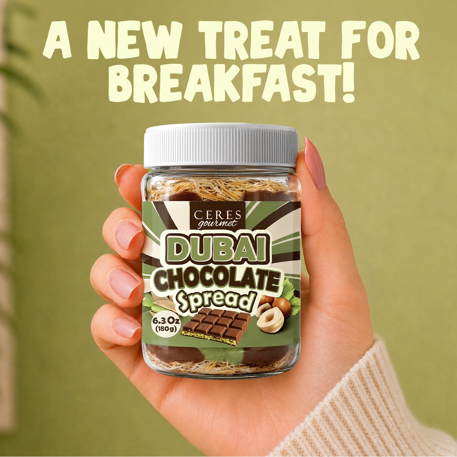 Ceres Gourmet Chocolate Spread Pistachio Kataifi 6.35 oz