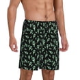 thumbnail image 2 of Pofeuu Monster Cartoons Print Men's Soft Woven Elastic Waistband Sleep Pajama Short-Large, 2 of 6