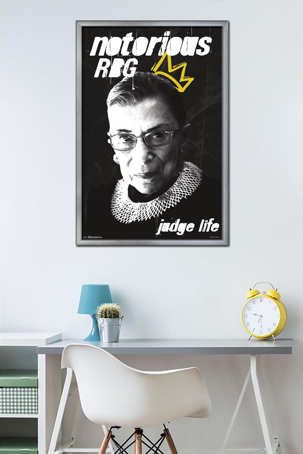 Ruth Bader Ginsburg (RBG) Wall Poster, 22.375" x 34", Framed