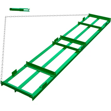 RVNI 8 Ft Drag Harrow Grader Yard Lawn Leveling Tool for ATV/UTV Tractor With Chain