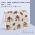 thumbnail image 3 of Yayeee Toggle Light Switch Wall Plate 2-Gang 4.56"x4.48" Decorative Outlet Cover, Beige Christmas Gift Pattern, 3 of 7