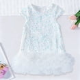 thumbnail image 2 of Toddler Girls Sequin Dress A-Line Sparkly Sleeveless Wedding Gown Party Dresses for Girls Kids Summer Clothes, 2 of 6