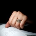 thumbnail image 3 of Statement Wedding Band Ring with Moissanite (2.50 CT, D-VS1 Quality), 10K Yellow Gold, US 12.25, 3 of 8