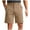 Khaki, variant on Enjoytime Casual Mens Athletic Shorts Solid Color Straight Plus Size Shorts with Pockets for Gym Workout Running Khaki XXL