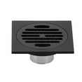 thumbnail image 1 of Kingston Brass BSF4262MB 4 in. Watercourse Symmetric Square Grid Shower Drain, Matte Black, 1 of 1