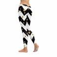 thumbnail image 2 of SUNENAT Chevron Zig Zag with Polka Dots Stretchy Capri Leggings Skinny Yoga Pants XS, 2 of 4