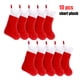 thumbnail image 5 of Matsuzay Calcetín colgante de Navidad de 6/10 Uds., adornos colgantes de Navidad, bolsas rojas, adorno colgante para árbol de Navidad, decoraciones de Kits de decoración para fiestas No.02 Matsuzay HA008837-02, 5 of 6