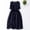 Navy, variant on Gspmoly Women Dresses, Women Organ Pleated Design Medium Length Cotton Lace up Short Sleeve Dress Cocktail Dresses for Women Deals of The Day