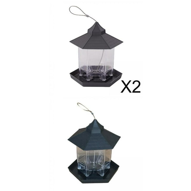 Comedero Para Pájaros Salvajes, 3 Uds., Cenador Impermeable Para Colgar, Comedero Para Pájaros Con Techo Macarena comederos para pájaros
