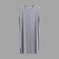 thumbnail image 2 of Tnhcen Men's Loose Fit Lightweight Solid Color Thin Sleepwear Robe, 20% Modal 40% Cotton 40% Polyester Home Wear Pajama Dressing Gown for Men L - 3XL, 2 of 3
