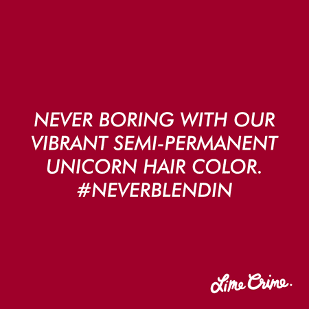 Lime Crime Unicorn Hair Dye, Lipstick, Full Coverage, Semi-Permanent, Vegan, 6.76 fl oz