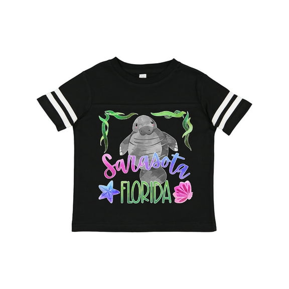 Inktastic Sarasota Florida Cute Swimming Manatee Boys or Girls Toddler T-Shirt