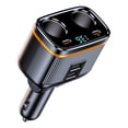 thumbnail image 3 of Car Chargers 145W High Power Charging Adapter 2-Socket Power Splitter 12-24V with PD45W+Type-C+2 USB Ports LED Voltage Display for Car Truck SUV, 3 of 9