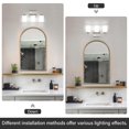 thumbnail image 4 of Lámpara de Baño FonmYim de 3 Luces en Níquel Cepillado, 4 of 7