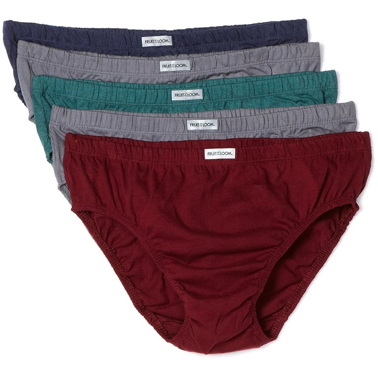 Fruit of the Loom Men's 5-Pack No-Fly Sport Briefs,Assorted,Medium