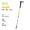 AB -1, variant on Trekking Pole Aluminum Alloy 65–135cm Telescopic Adjustable Hiking Stick Lightweight Camping Climbing Outdoor Sports Walking Stick