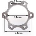 thumbnail image 2 of 10 Pcs Moyeux Filetés pour Vélo Disque Alliage d'Aluminium Rotor de Frein 6 Boulons, 2 of 4