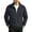 Dark Gray, variant on LYSMORA Men's Quarter Zip Stand Collar Pullover Sweatshirt, Long Sleeve Loose Casual Athletic Top With Side Pockets