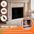 thumbnail image 3 of Fireplace Screen Mesh Cover PVC Fireplace Cover Pet Proof with Hooks and Fireplace Safety Cover for, 3 of 5